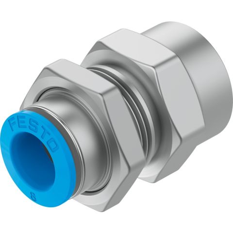 FESTO 153166 Schot-doorvoersteekschroefkoppeling QSSF-1/4-8-B