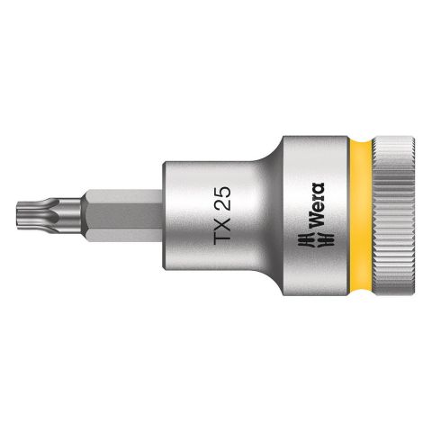 Wera 05003831001 8767 C HF TORX® Zyklop Bitdop met 1/2"-aandrijving, met vasthoudfunctie TX 25 x 60mm