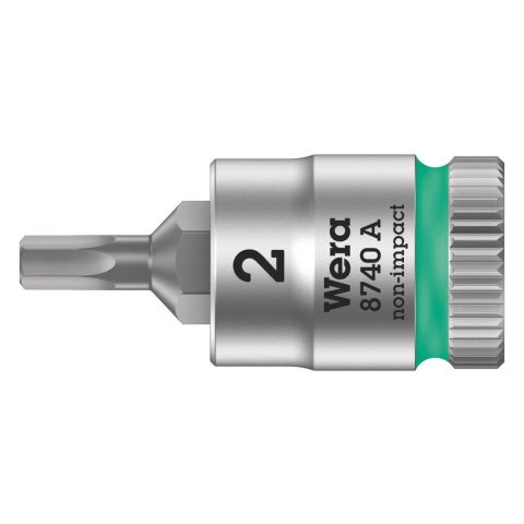 Wera 05003330001 8740 A Binnenzeskant Zyklop Bitdop met 1/4"-aandrijving 2 x 28mm