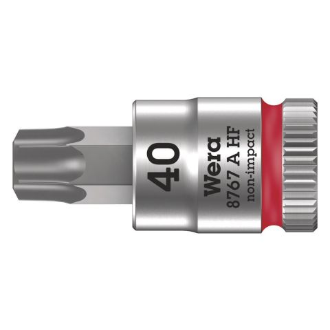 Wera 05003371001 8767 A HF TORX® Zyklop Bitdop met 1/4"-aandrijving, met vasthoudfunctie T40 x 28mm