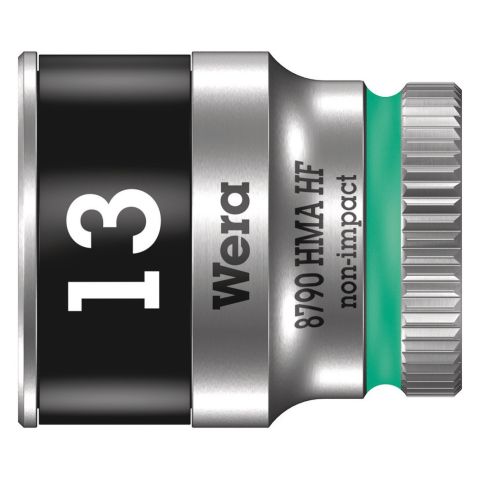 Wera 05003728001 8790 HMA HF Zyklop Hand- en Machinedop, met 1/4"-aandrijving, met vasthoudfunctie 13 x 23mm