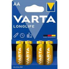 LONGLIFE batterij VARTA AA blisterverpakking à 4 stuks
