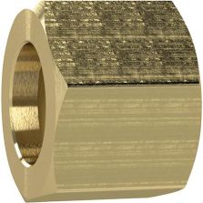 Wartelmoer messing 6-kant G3/8" links voor tule slang-binnen-Ø 4/6/9mm RIEGLER