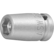 Kracht-dopsleutelbit met magneet 1/4" 7mm ASW