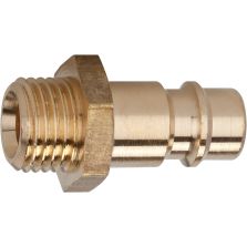 Steeknippel voor koppeling NW 7,2-7,8, messing, BU G1/2" RIEGLER