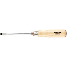 Schroevendraaier met houten heft sleuf 3,5x0,6x75mm FORMAT