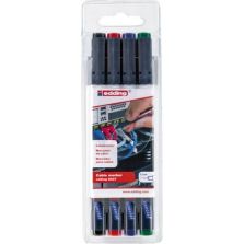 Kabelmarkerset 8407 zwart, rood, blauw, groenedding