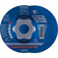 Schuurschijf CC-GRIND Solid SGP RVS 115mm PFERD