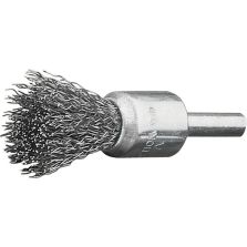 Penseelborstel rvs gegolfd 12x20/60x0,3mm Lessmann