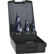 Getr.boor HSS TiAlN set 4-voudige spiraalgroef 4-30 mm EXACT