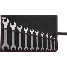 Set dubbele steeksleutelsDIN3110 6-32mm 10-delig in oproltas FORMAT
