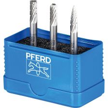 Stiftfreesset HSS 6 mm 3-delig, A-C-K Ø 6mm, vertanding Z3 Pferd