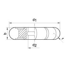 Halfronde profielfrees DIN855 HSS 80x12mm R 6,0 FORMAT
