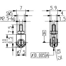 Meetelement staal type 22/ 7,5mm KÄFER