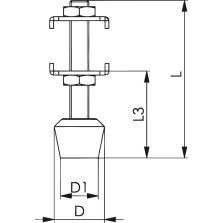 Aandrukschroef mt.4 plus AMF