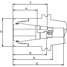 Spantanghouder DIN69871ADB SK40-70 CP16 FAHRION