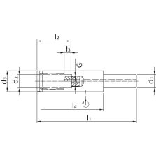 Hydro-verlengstuk 32-20mm/150mm WTE