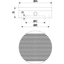 Magnetische ronde opspanplaat permanent RM 40 FLAIG