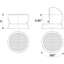 Magnetische opspankogel ERGOBall 130mm-zilver FLAIG