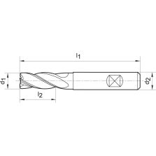 Schachtfrees HPC lang VHMTiALN type RVS 35/38grad.Z3 18mm FORMAT GT