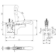 Horiz. spanner 6871 afm50met variabele spanhoogte AMF