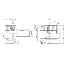 VDI-houder DIN69880 B1A-30x20x40