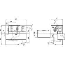 VDI-houder DIN69880 B2A-30x20x40
