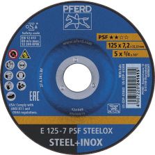 Afbraamschijf gebogen PSFSTEELOX 115x7mm PFERD