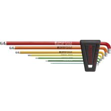 Inbussleutel- set in kunststof houder 7-delig 1,5-6 90-100 graden Rainbow PB Swiss Tools
