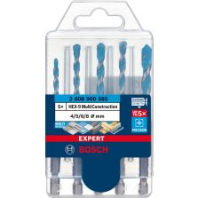 Klopborenset HEX-9 5-delig 4/5/6/8 mm MultiConstruction EXPERT Bosch