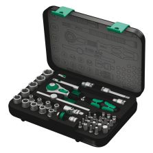 Wera 05003533001 8100 SA 2 Zyklop Speed-ratelset, 1/4"-aandrijving, metrisch, 42‑delig
