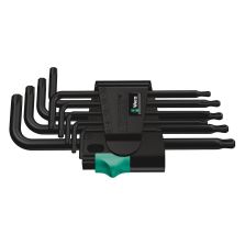 Wera 05024242001 967/9 TX 1 Stiftsleutelset, BlackLaser, 9‑delig