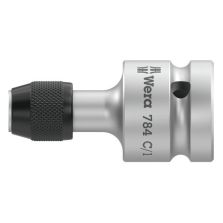 Wera 05042760001 784 C 1/2" Adapter met snelwisselfunctie 1/4 x 50mm