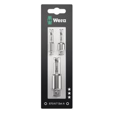 Wera 05073200001 870/4/7 Set A SB, 3‑delig 1/4 x 50mm