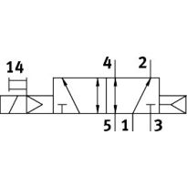 FESTO 566499 Magneetventiel VUVG-L14-M52-AT-G18-1P3