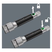 Wera 05003531001 8796 LA Zyklop-verlengstuk "Flexible-Lock" met vrijloophuls, lang, 1/4"