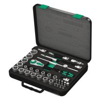 Wera 05003645001 8100 SC 2 Zyklop Speed-ratelset, 1/2"-aandrijving, metrisch, 37‑delig