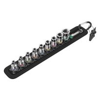 Wera 05003880001 Belt A 1 Zyklop Doppen set, met vasthoudfunctie, met 1/4" -aandrijving, 10‑delig