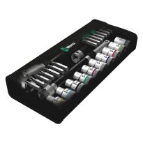 Wera 05004076001 8100 SC 6 Zyklop Speed-ratelset, 1/2"-aandrijving, metrisch, 28‑delig