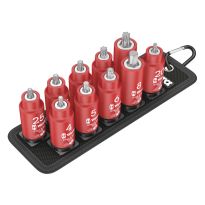 Wera 05004930001 Belt B VDE 1 Zyklop Bitdoppen set TORX® / Binnenzeskant, met vasthoudfunctie, 3/8" -aandrijving, 11‑delig