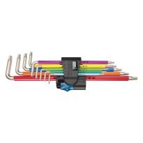 Wera 05022689001 3967/9 TX SXL Multicolour HF Stainless 1 Stiftsleutelset met vasthoudfunctie, RVS, 9‑delig