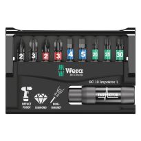 Wera 05057680001 Bit-Check 10 Impaktor 1, 10‑delig