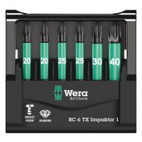 Wera 05057693001 Bit-Check 6 TX Impaktor 1, 6‑delig