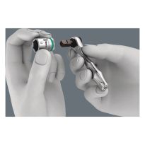 Wera 05073230001 8001 A Zyklop Mini 1 Bit-ratel ¼" SB met ¼"-adapter, 2‑delig